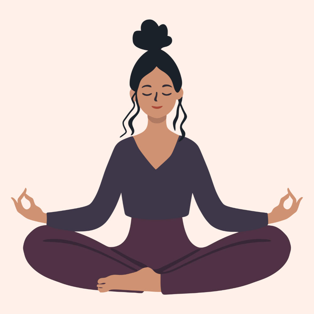 person meditating